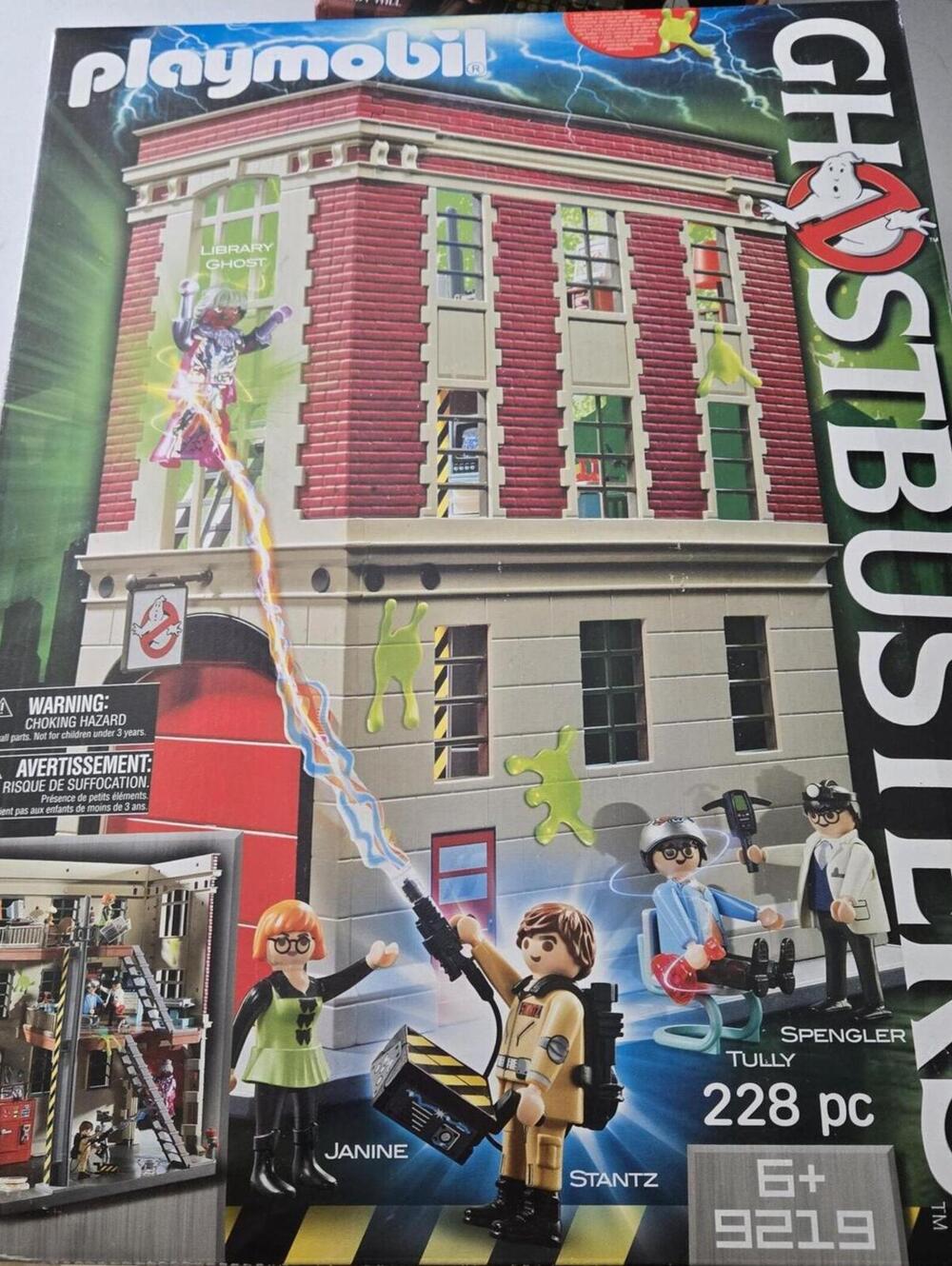 Playmobil 9219 Ghostbusters Firehouse Playset 228pc Brand New Sealed Box